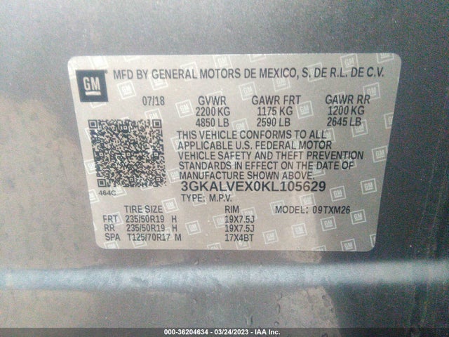 GMC Terrain Slt 2019 3GKALVEX0KL105629 Image 9