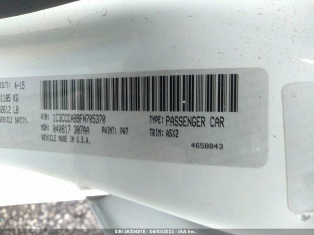 Chrysler 200 Limited 2015 1C3CCCAB9FN705370 Image 9