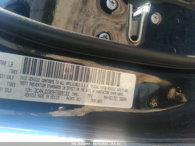 3C4NJDDB3HT689133 Jeep Compass Trailhawk