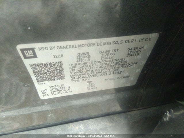 GMC Terrain Slt Diesel 2019 3GKALWEU2KL247427 Image 9
