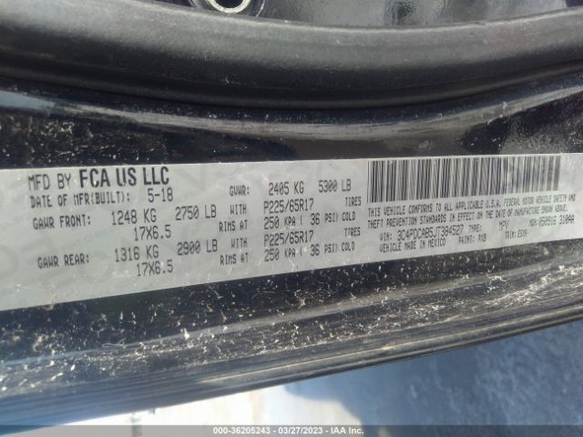 3C4PDCAB5JT384527 Dodge JOURNEY SE