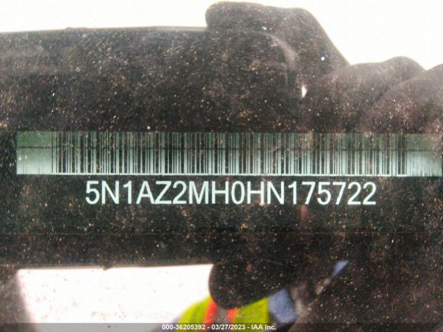 5N1AZ2MH0HN175722 Nissan Murano Platinum
