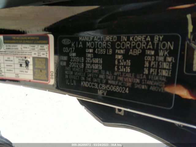 KNDCC3LC8H5068024 KIA NIRO EX