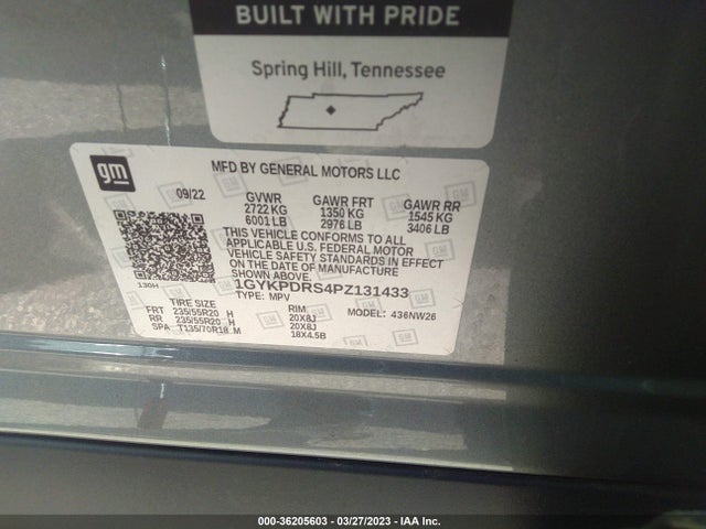 2023 Cadillac XT6, VIN: 1GYKPDRS4PZ131433