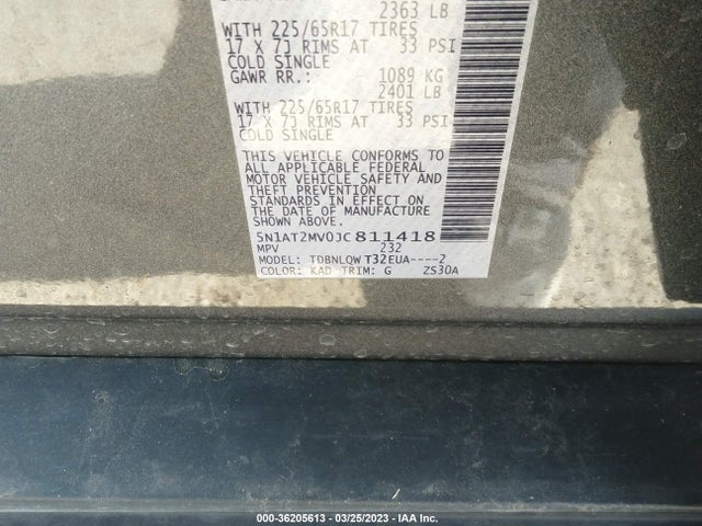 Nissan ROGUE SV 2018 5N1AT2MV0JC811418 Image 9