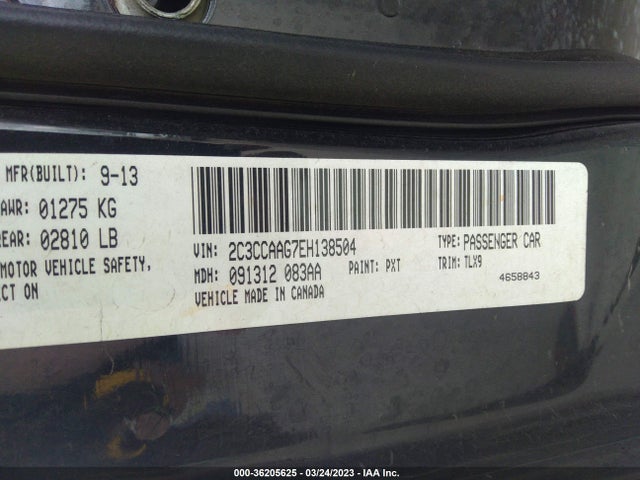 Chrysler 300 2014 2C3CCAAG7EH138504 Image 10