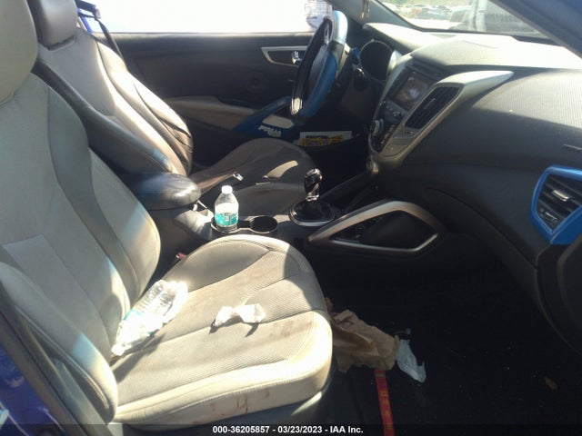2012 HYUNDAI VELOSTER W/GRAY INT VIN: KMHTC6AD1CU075727