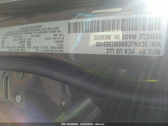 3C4NJCBB6MT553103 Jeep Compass Latitude