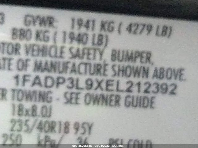 Ford FOCUS ST 2014 1FADP3L9XEL212392 Image 9