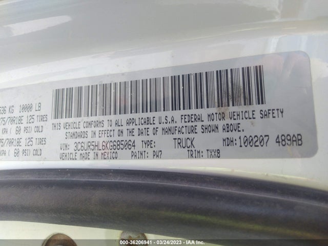 RAM 2500 Tradesman 2019 3C6UR5HL6KG685064 Image 10