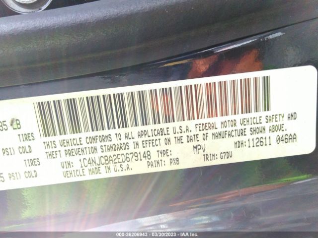 1C4NJCBA2ED679148 Jeep Compass Altitude