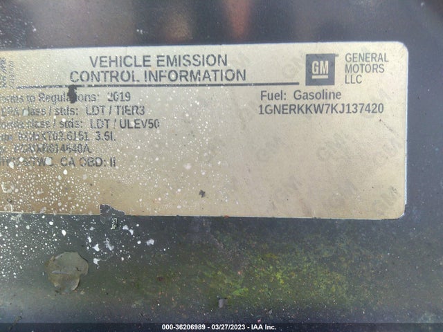 Chevrolet Traverse Premier 2019 1GNERKKW7KJ137420 Image 9