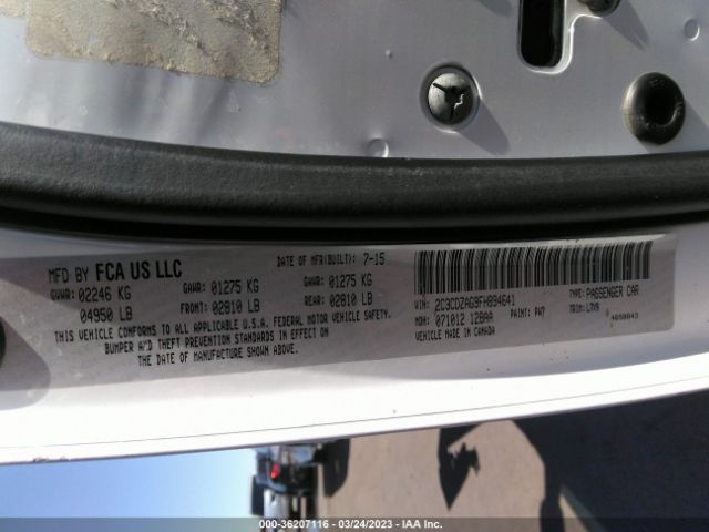 2C3CDZAG9FH894641 Dodge Challenger Sxt