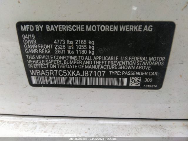 WBA5R7C5XKAJ87107 BMW 3 Series 330i Xdrive