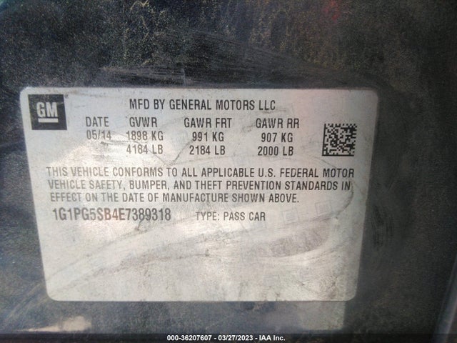 Chevrolet CRUZE LTZ 2014 1G1PG5SB4E7389318 Image 10
