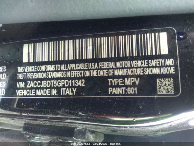 ZACCJBDT5GPD11342 Jeep Renegade Limited