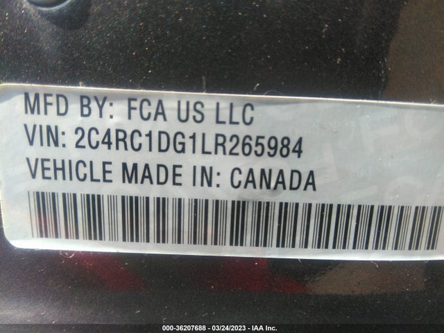 2020 Chrysler Voyager, VIN: 2C4RC1DG1LR265984