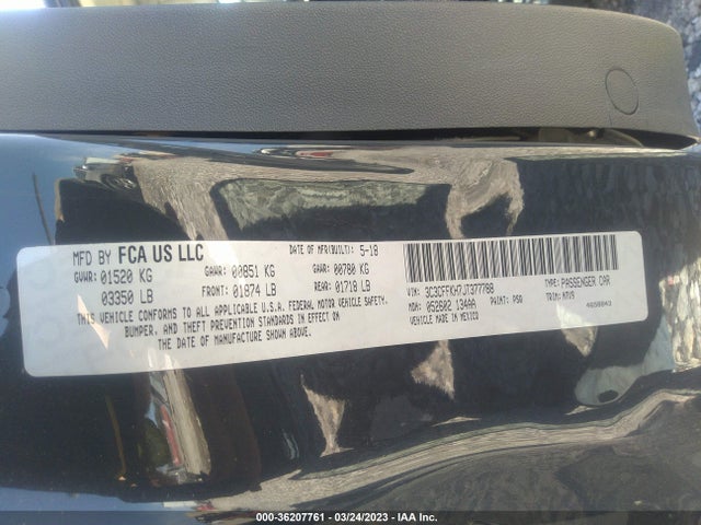 2018 Fiat 500, VIN: 3C3CFFKH7JT377788