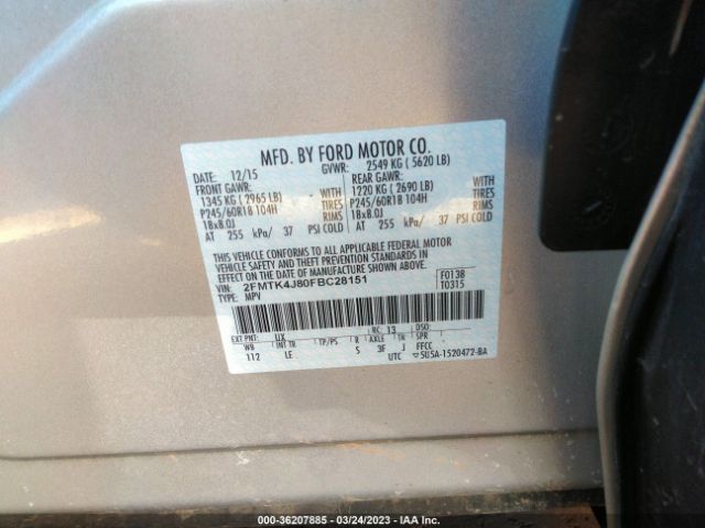 2FMTK4J80FBC28151 Ford EDGE SEL