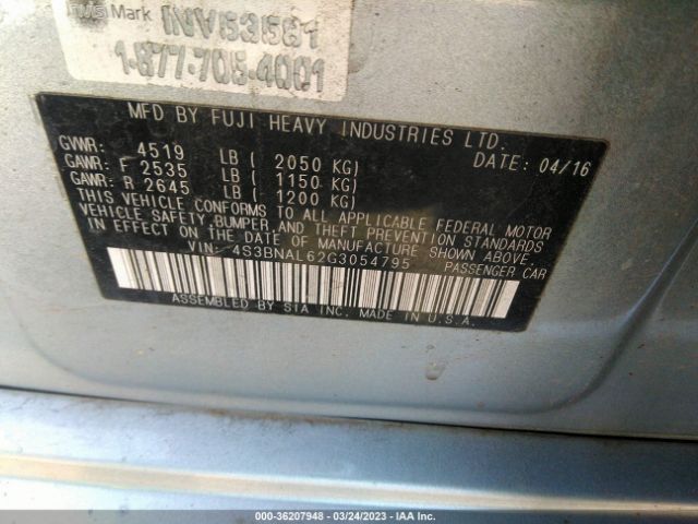 4S3BNAL62G3054795 Subaru Legacy 2.5i Limited
