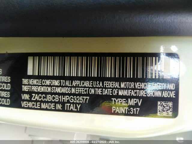Jeep Renegade Trailhawk 2017 ZACCJBCB1HPG32577 Image 10