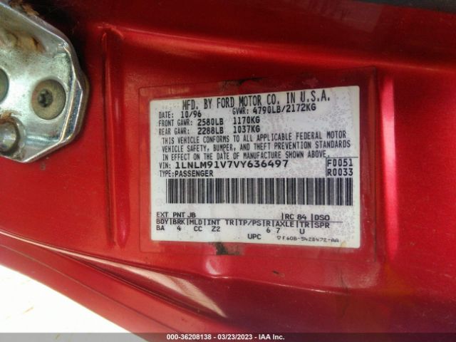 1LNLM91V7VY636497 Lincoln MARK VIII