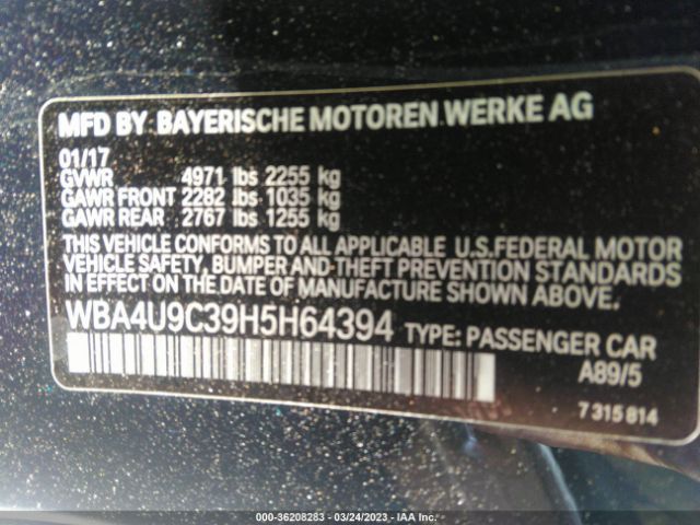 WBA4U9C39H5H64394 BMW 4 Series 430i Xdrive