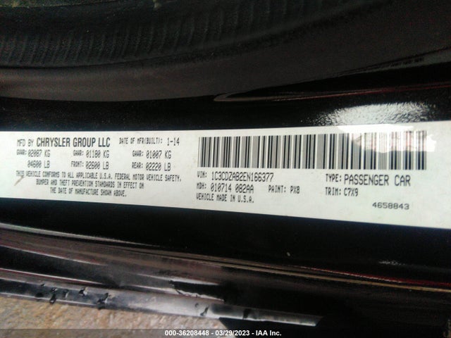 Dodge AVENGER SE 2014 1C3CDZAB2EN166377 Image 9