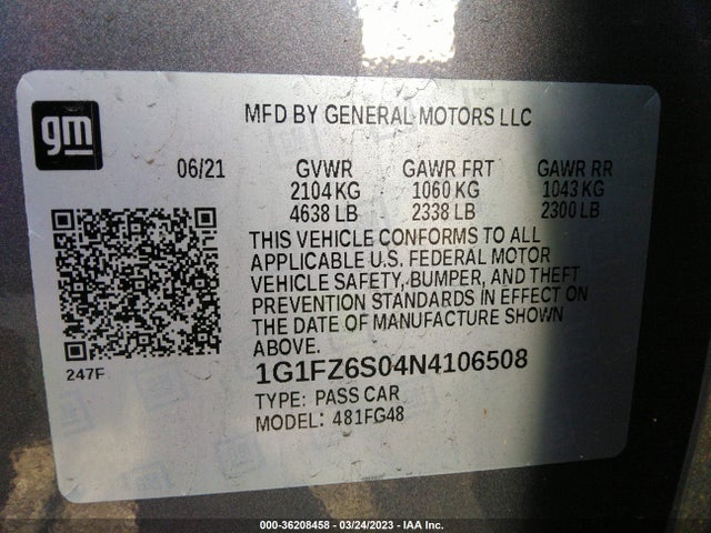 Chevrolet Bolt Euv Premier 2022 1G1FZ6S04N4106508 Image 11
