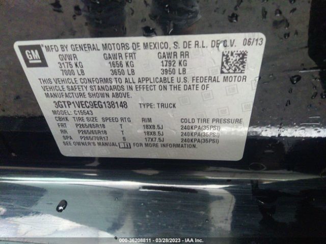 3GTP1VEC9EG138148 GMC Sierra 1500 Slt