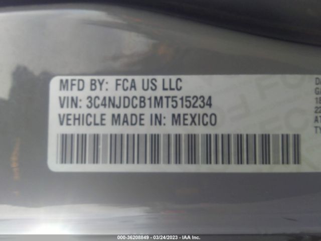 3C4NJDCB1MT515234 Jeep Compass Limited