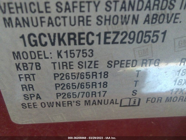 Chevrolet Silverado 1500 Lt 2014 1GCVKREC1EZ290551 Image 10