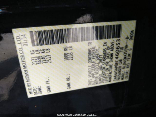 1N4AA5AP0EC460653 Nissan MAXIMA 3.5