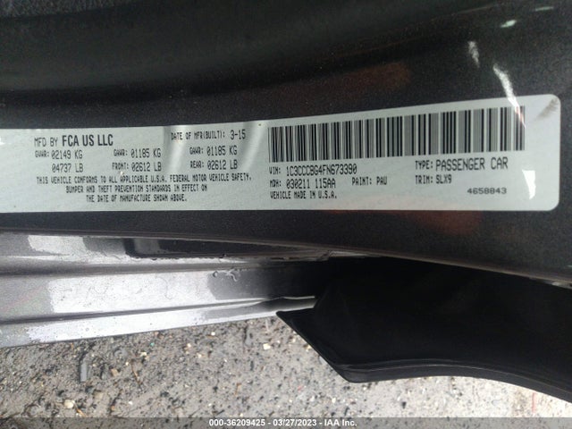 1C3CCCBG4FN673390 Chrysler 200 S