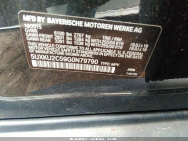 5UXKU2C59G0N79790 BMW X6 Xdrive35i