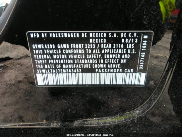 3VWLL7AJ7EM363482 Volkswagen Jetta Sedan Tdi W/premium/nav