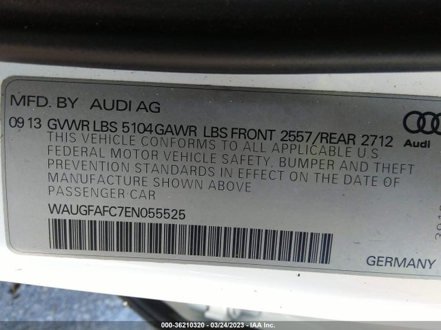 Audi A6 2.0t Premium Plus 2014 WAUGFAFC7EN055525 Image 9