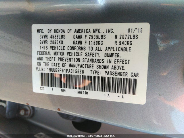 Acura Tlx V6 Tech 2015 19UUB2F51FA015668 Image 9