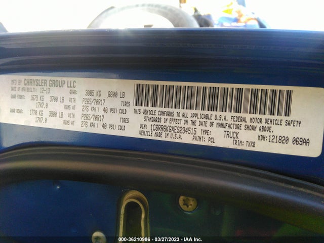 1C6RR6KGXES234515 RAM 1500 Tradesman