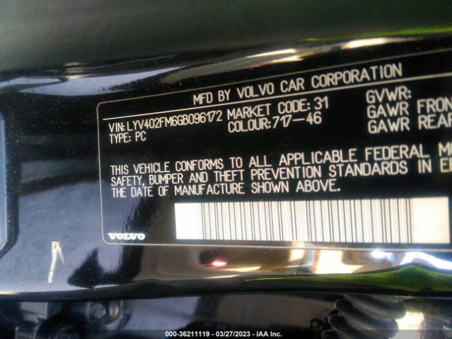 LYV402FM6GB096172 Volvo S60 Inscription T5 Drive-e Platinum