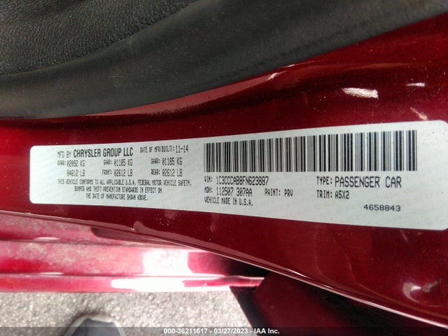 1C3CCCAB8FN623887 Chrysler 200 Limited