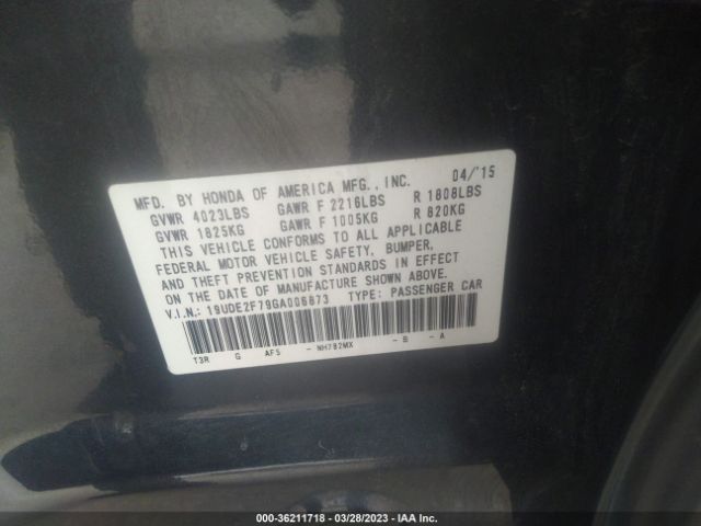 19UDE2F79GA006873 Acura Ilx W