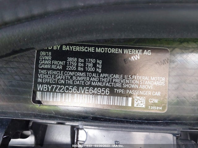 BMW I3 2018 WBY7Z2C56JVE64956 Image 10
