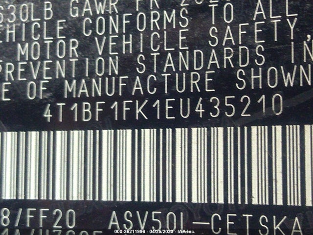 Toyota CAMRY SE 2014 4T1BF1FK1EU435210 Image 9