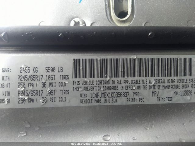1C4PJMBX1KD356837 Jeep Cherokee Trailhawk