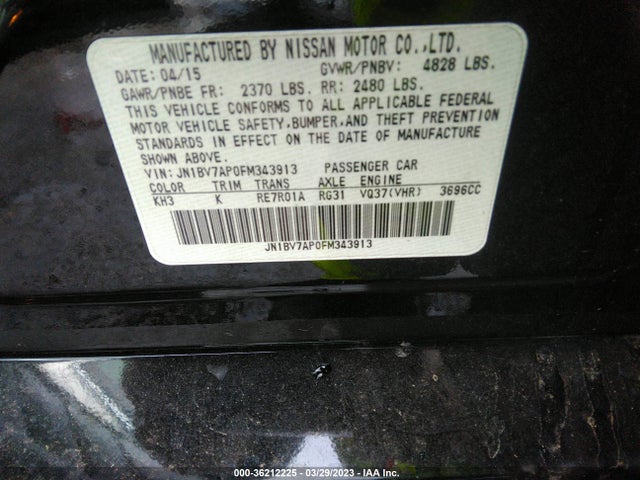 Infiniti Q50 2015 JN1BV7AP0FM343913 Image 9