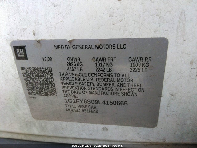 Chevrolet BOLT EV LT 2020 1G1FY6S09L4150665 Image 10