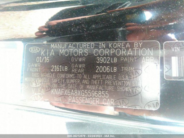 KNAFX6A8XG5596855 KIA Forte Koup Ex
