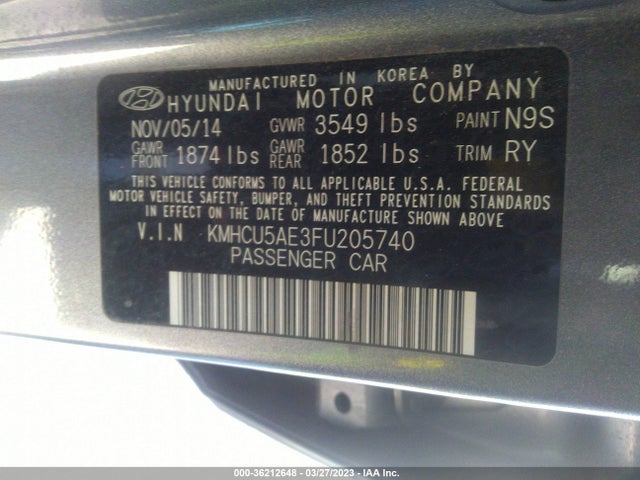 Hyundai Accent Sport 2015 KMHCU5AE3FU205740 Image 10