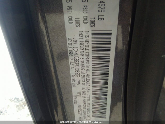 1C4NJDEB3HD139953 Jeep Compass Latitude